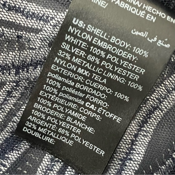 CHICO'S Travelers Jacket Strip Open Front - Picture 5 of 5